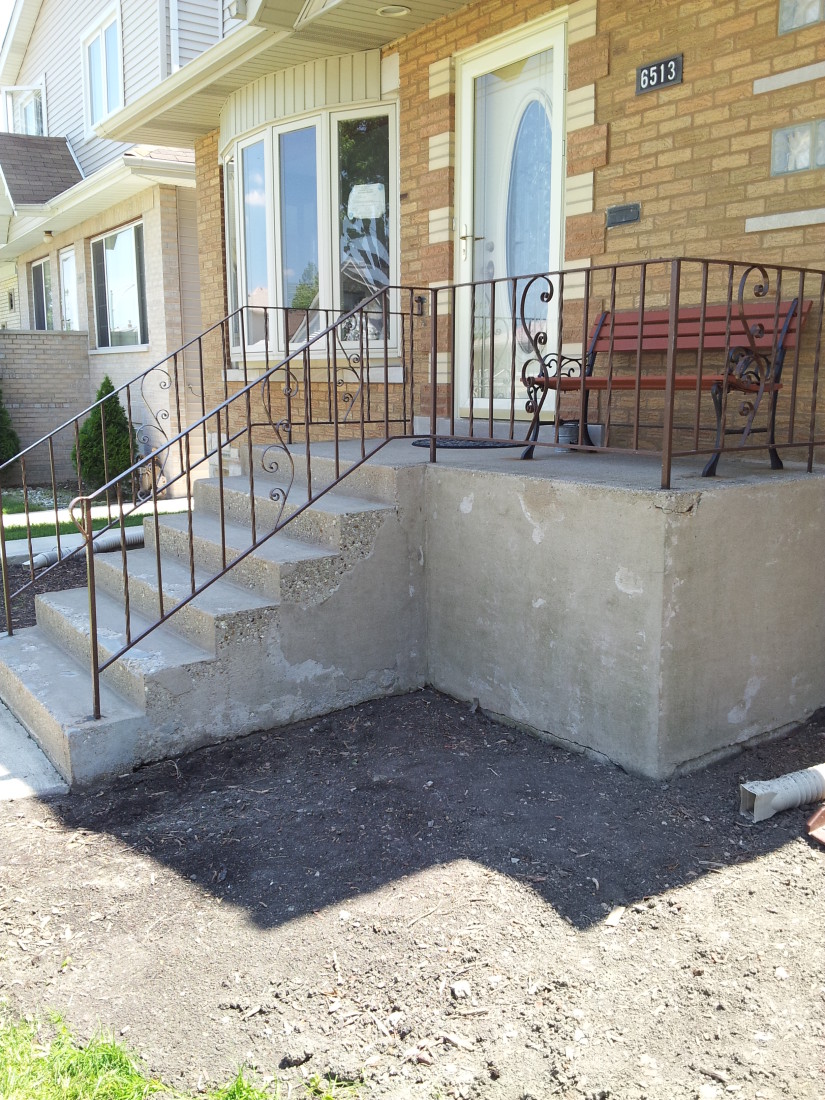 Troweled Aggregate – Before